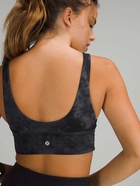 Lululemon Align™ Reversible Bra Diamond Dye Pitch Grey Graphite Grey size 2